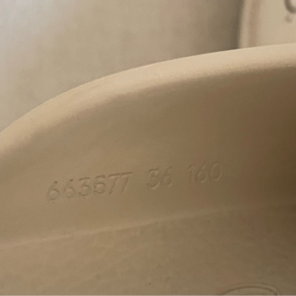 Gucci Perforated Rubber Clogs Platform Mule Cream Perforated G - Picture 4 of 7